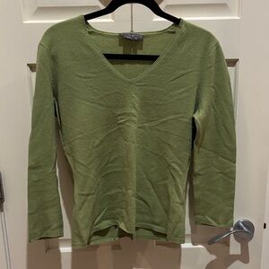 Mark Shale V-Neck Cashmere Sweater, M